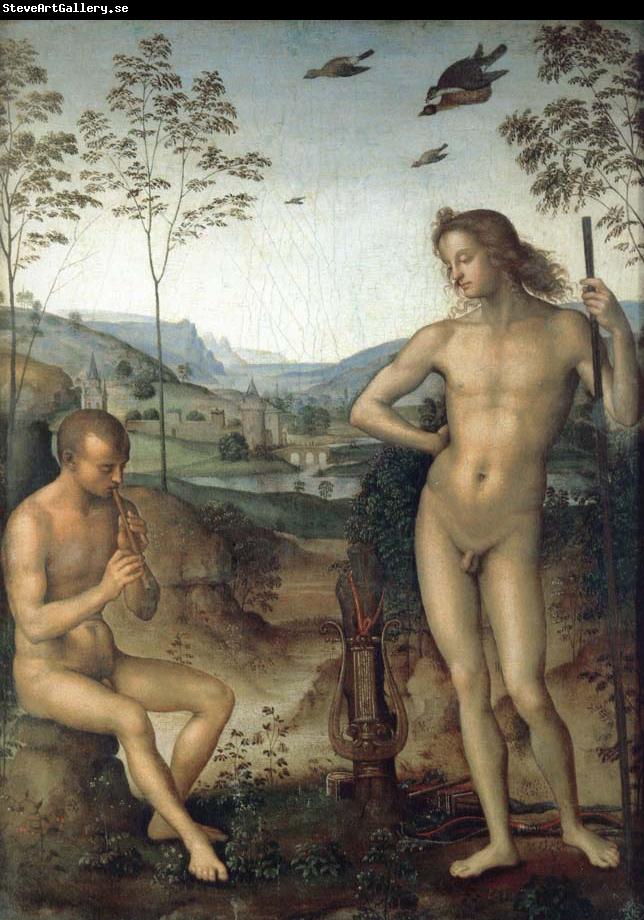 Pietro vannucci called IL perugino Apollo and Marilyn income Ah